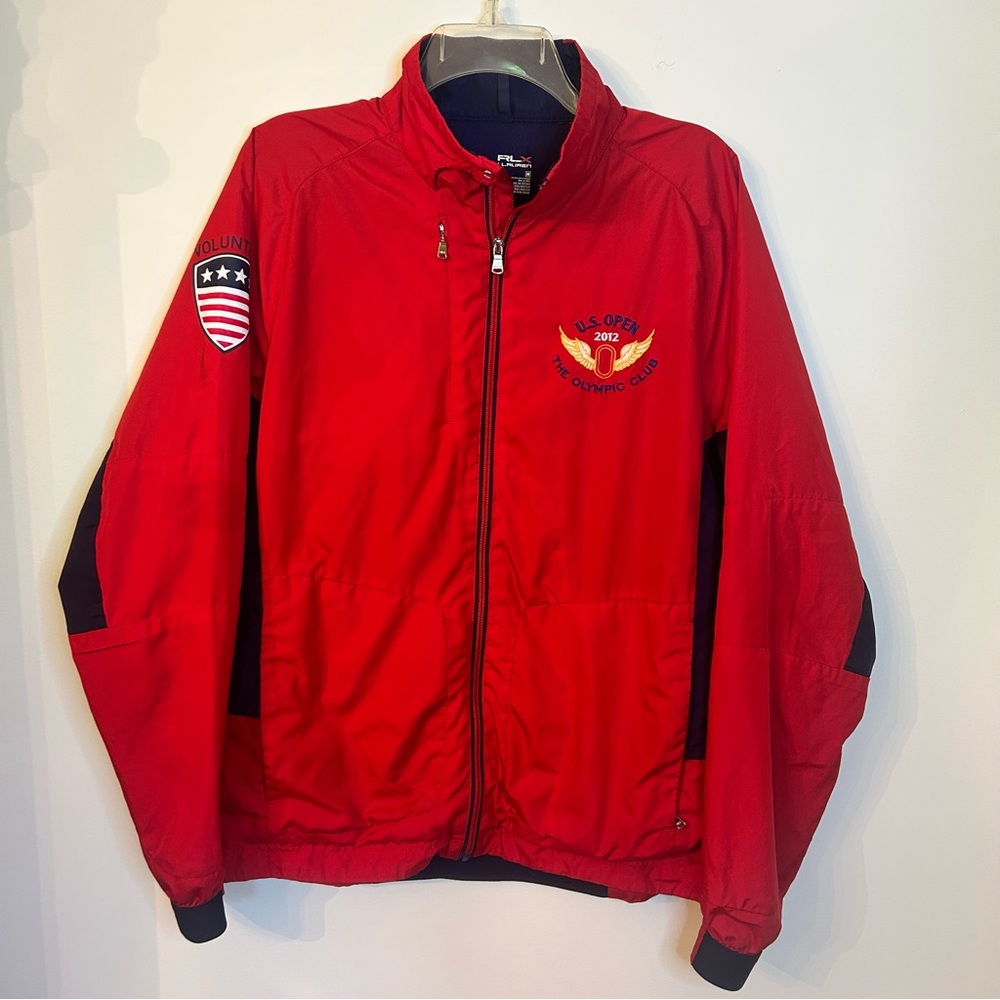 2012 US Open Volunteer Ralph Lauren RLX Golf Jacket Men’s Medium Red